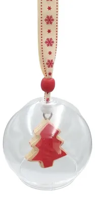 Productafbeelding van Kerstornament, diameter 8 cm (set van 3)
