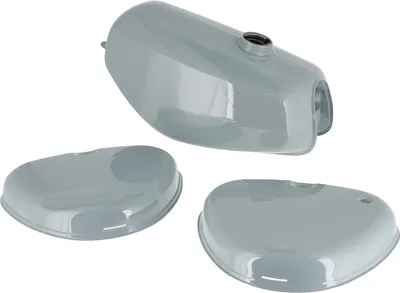 Produktbild von Set: Tank + Seitendeckel Enduro, Grau RAL 7000 - für Simson S51E, S70E