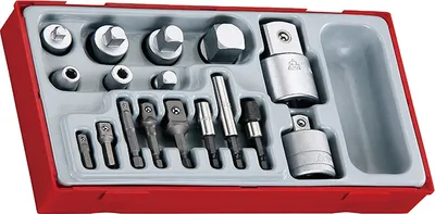 Immagine prodotto di Tengtools 185800109 Juego De Adaptadores 1/4"-3/8"-1/2"-3/4" Ttadp17