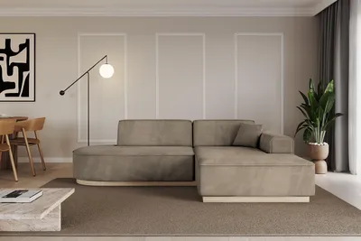 Produktbild von ALTDECOR Ecksofa in L-Form IREA-L1 232x165x80 cm Braun Corner Sofa Eckcouch Couch Wohnlandschaft Cauchsofa