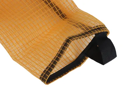 Image de Support mural pour sacs de courses pour la cuisine - Distributeur et rangement pour sacs en plastique (jaune)