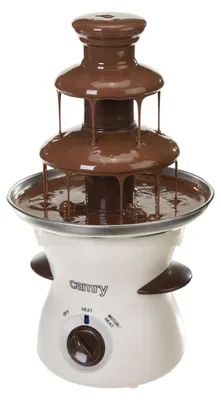 Chocoladefontein aus Edelstahl, 230 V, 80 W, weiß