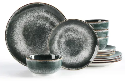 Obrázok produktu pre Servírovacia súprava, porcelán, 12-dielna, pre 4 osoby, vhodná do umývačky riadu