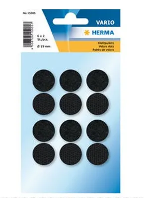 Produktbild von HERMA 15005, Schwarz, Rund, 6 Stück(e)