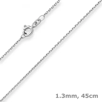 1-3mm-Ankerkette-diamantiert-aus-925-Silber-rhodiniert-45cm
