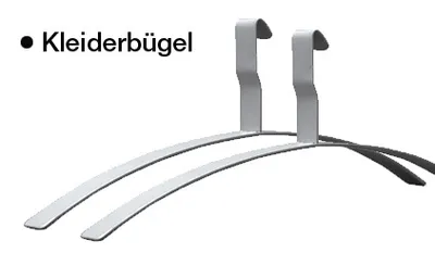 Produktbild von Kerkmann Kleiderbügel silber, 2 St.