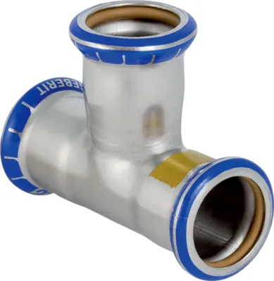 Image de Geberit GE Mapress, acier inoxydable, gaz, raccord en T, d88,9 mm, 1 pièce.