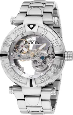 Produktbild von Invicta Subaqua 49499 Herrenuhr - Automatikwerk - Edelstahl mit silbernem Zifferblatt - 47 mm