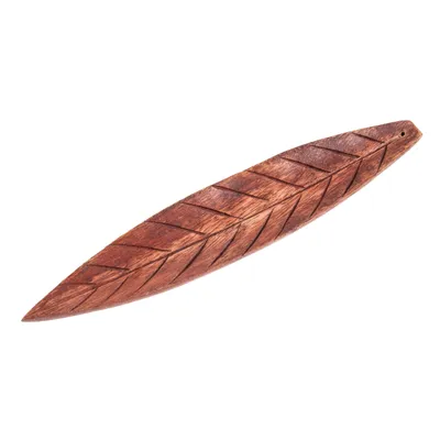 Produktbild von Räucherstäbchenhalter - Brown Leaf aus Holz