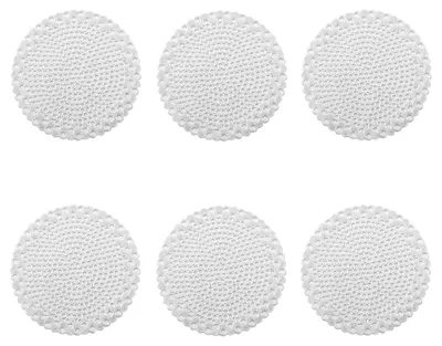 Produktbild von Runde Untersetzer in Silber – 6er-Set