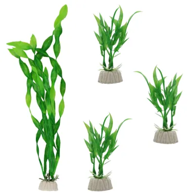 Productafbeelding van Set van 4 kunstmatige aquariumdecoratieplanten
