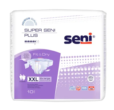 Produktbild von Seni Super Plus XXL Windelhosen, 10 Stück - Diskreter Schutz & Komfort -  - Inkontinenzhosen für Erwachsene.