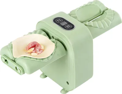 Produktbild von Teigtaschenmaschine, vollautomatische elektrische Teigtaschenmaschine, USB-Aufladung, Doppelköpfe, One-Touch zum Zubereiten von Teigtaschen
