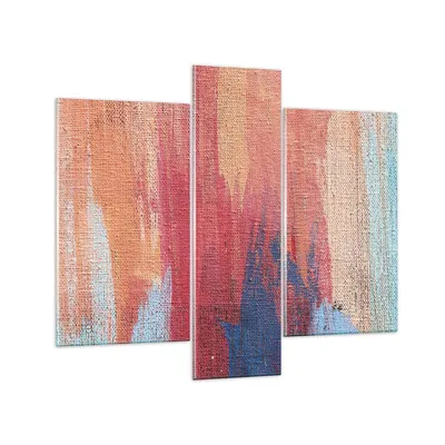 Produktbild von Bilder auf glas - 3 Teile - Die Farben Farben Abstraktion - 95x80cm - Glasbilder - Wandbilder - Bilder - Wanddekoration aus Glas - Glas Bilder - Wandbild auf Glas - GCB95x80-5069