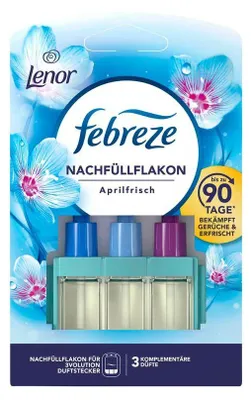 Zdjęcie produktu dla 7x febreze 8700216483162 Wkład zapachowy do pokoju Aprilfrisch frisch 20,0 ml, 1 szt.