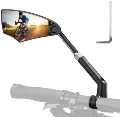Productafbeelding van Fietsspiegel links - Voor stuur 20-23 mm - Antireflectie