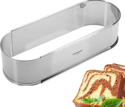 Produktbild von Edelstahl-Oval-Backform, spülmaschinenfest, hitzebeständig