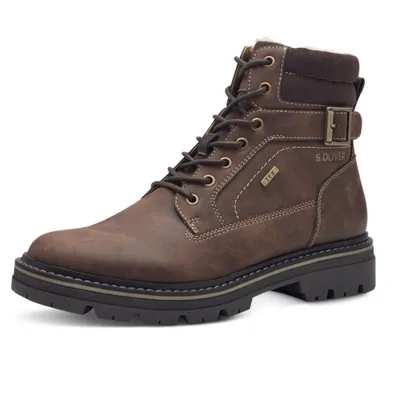 Produktbild von s.Oliver Herren Stiefelette Schnürboot warm gefüttert Tex Membran 5-16244-43, Größe:44 EU, Farbe:Braun