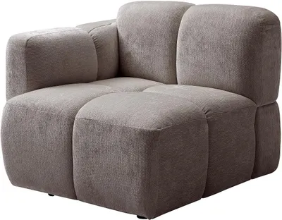 Productafbeelding van Armstoel met rechte rugleuning, model Carlivi - Polyester - Taupe