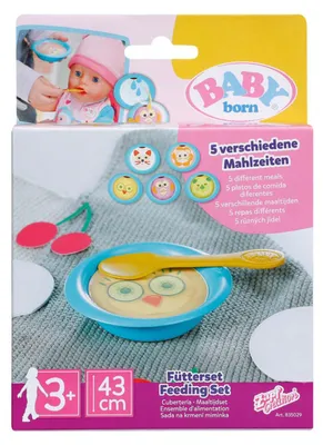 Obrázek produktu pro BABY born Feeding Set, Sada na krmení panenek, 3 rok/roky