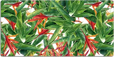 Produktbild von Schreibtischmatte Tischunterlage 100x50 cm Mauspad - Exotische Blumen