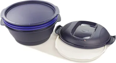 Produktbild von TUPPERWARE  Mikrowelle Micro Urban Large 3,0L dunkelblau Dampfgarer 3 in 1