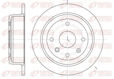 Produktbild von 2x REMSA Bremsscheibe 6876.00 hinten für CHEVROLET NUBIRA Kombi 257 8mm 57 5mm