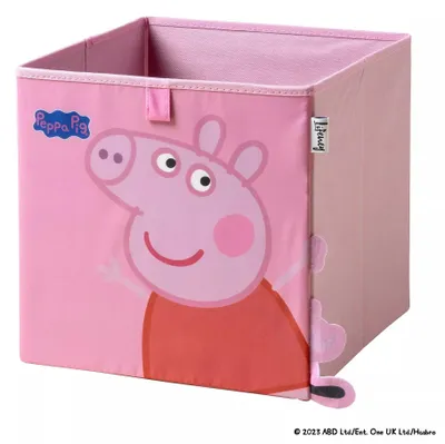 Image de Boîte de rangement rose Peppa compatible Kallax Lifeney Peppa Pig