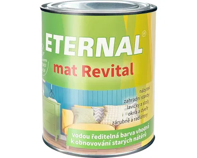 Obrázok produktu pre Eternal matná Revital farba na obnovovanie starých náterov 218 0,7 kg červená, ekologicky šetrná