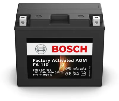 Produktbild von BOSCH Starterbatterie 12V 10Ah 165A/EN Motorrad Batterie