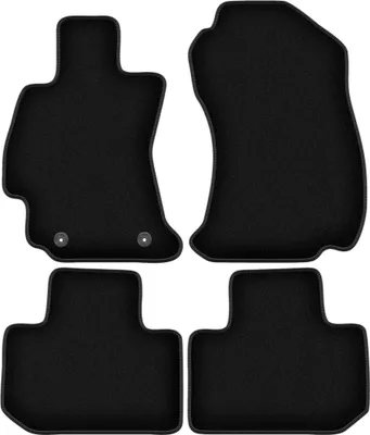 Zdjęcie produktu dla Dywaniki welurowe do Subaru Forester V SUV (2016-) - czarne dywaniki samochodowe BASIC komplet (4 szt.)