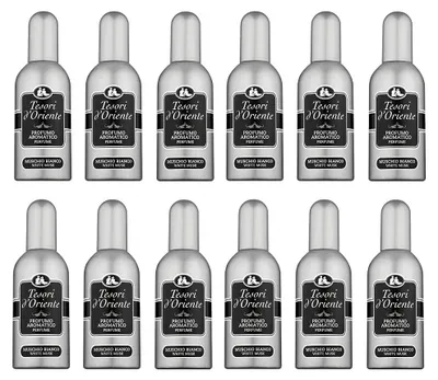 Produktbild von Tesori D'Oriente 12x Tesori d'Oriente Profumo EDT Düfte Muschio Bianco Parfüm Weißer Moschus 100ml Eau de Toilette