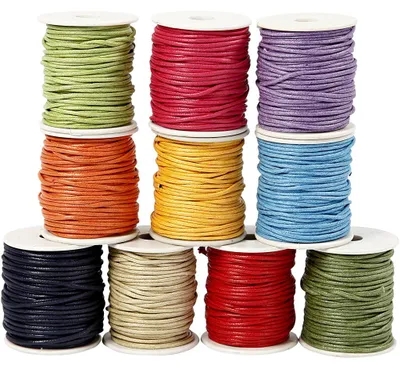 Zdjęcie produktu dla Sznurek bawełniany, asortyment, 2 mm, jasne kolory, 10x25 m