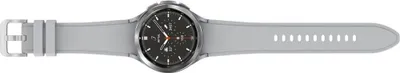 Obrázek produktu pro Samsung Galaxy Watch4 Classic, kulaté chytré hodinky s Bluetooth, Wear OS, otočný rámeček, fitness hodinky, fitness tracker, 46 mm, stříbrná (německá verze)