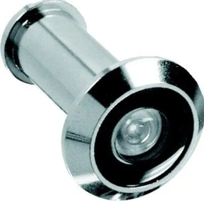 Produktbild von ABUS Türspion 1200 - mit Weitwinkeloptik (160 Grad) (Farbe: silber) Farbe: silber