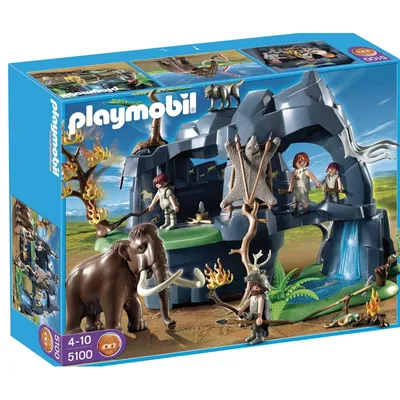 Produktbild von PLAYMOBIL 5100 Steinzeithöhle mit Mammut und Zubeh