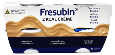 Productafbeelding van Fresubin 2 kcal Crème Praline, bekerverpakking, 4 x 125 gram