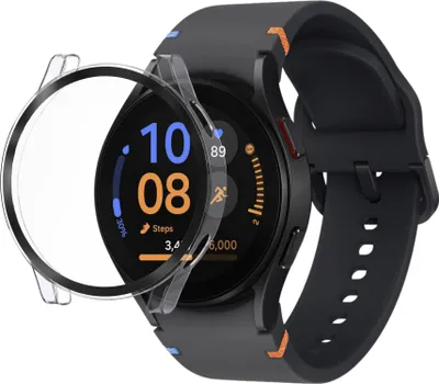 Produktbild von Hülle für Samsung Galaxy Watch FE 40mm - Transparent Hartschutz Displayschutzfolie Phonillico®