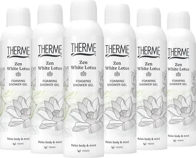 Produktbild von 6x Therme Shower Foaming 200 ml Zen White
