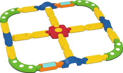 Produktbild von Balancebalken für Kinder, interaktives Gestell, rutschfest, Kunststoff, Bunt