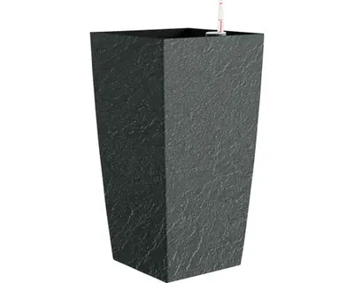 Produktbild von Samozavlažovací kvetináč Delto stone 30 x 30 x 58 cm antracit