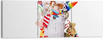 Produktbild von Bild auf Leinwand - Leinwandbild - Spielzeug Kinder Spaß Freunde - 150x50cm - Wand Bild - Wanddeko - Leinwanddruck - Bilder - Kunstdruck - Wanddekoration - Leinwand bilder - Wandkunst - CA150x50-3197