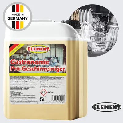 Produktbild von Element Geschirrreiniger für gewerbliche Spülmaschinen | 5 Liter | Maschinenspülmittel Profi | Geschirrspülmittel Gastro