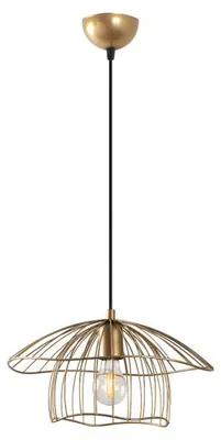 Image de Suspension Luminaire en métal doré Ø68 cm hauteur 112 cm E27 40 W IP20