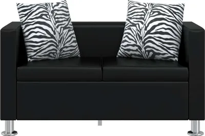 Produktbild von vidaXL 2-Sitzer-Sofa Kunstleder Schwarz