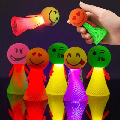 Productafbeelding van Wishstar oplichtend springspeelgoed - 12 stuks springballen - Springspeelgoed voor kinderen