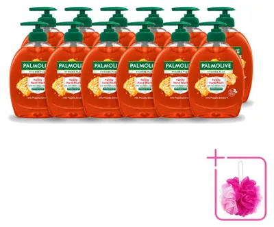 Obrázok produktu pre 12 kusov tekutého mydla Palmolive Hygiene Plus Family na ruky - 300 ml - balenie s 12 kusmi