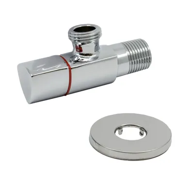 Produktbild von Schlösser Sanitär-Eckventil DN15 1/2" x 3/4" AG aus Messing, Chrom (Art. 606000092LM)