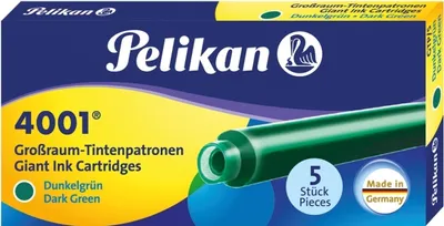 Produktbild von Tintenpatrone 4001 GTP/5 dunkelgrün Etui mit 5 Patronen Packung mit 10 Stück