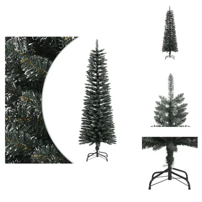 Produktbild von vidaXL Künstlicher Weihnachtsbaum mit Ständer Schlank Grün 150 cm PVC -  Weihnachtsbäume